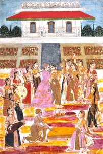 Prince Playing Holi in Harem by Unbekannt Unbekannt